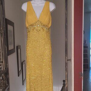 Elegant Yellow Maxi Dress